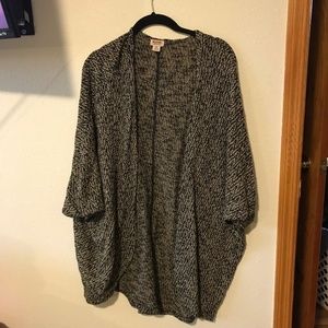 Mossimo Supply Co. Sweaters - Black and white marled cocoon cardigan Mossimo Supply Co. Sweaters - Black and white marled cocoon cardigan